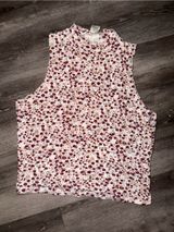 Floral Sleeveless Tank Top Wet Seal y2K medium - Pink/Red Photo 0