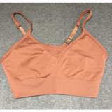Lululemon Women's Ebb To Street Athletic Work Out Sports Bra‎ Rust Brown 10 Photo 0