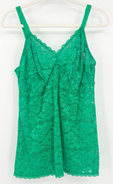 Torrid Womens Y2K Coquette V-Neck Floral Lace Camisole Cami Top Size 2X Green Photo 0