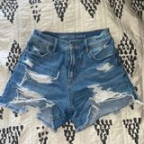 American Eagle HW Jean Shorts Size 0 Photo 0
