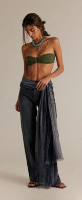 We The Free Tinsley Baggy Mid-Rise Straight Leg‎ Jeans Blow Out Black 27" Photo 0