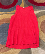 J. Crew Red Loose Tank Top 100% Cotton Lightweight Material Women’s Size Small Photo 0