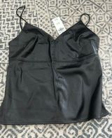 faux leather tank Photo 0