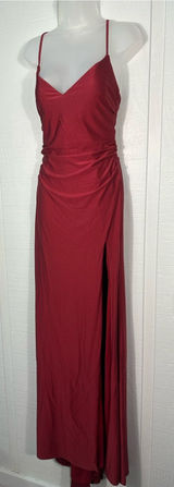 La Femme Red Spaghetti Strap Dress Size 2 NWT Photo 0