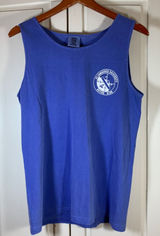 St Lawrence University Outing Club Tank Top Blue Small Peakin 2017‎ Collegiate Photo 0