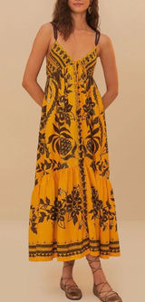 Farm Rio Golden Oasis Dress Photo 0