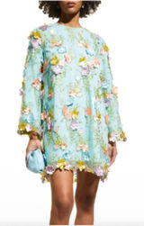 Mestiza New York Flora Lace Mini Dress w/ 3D Flowers Size XL EUC Photo 0
