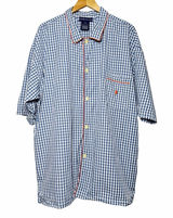 Polo Ralph Lauren Pajama Sleep Shirt Mens XL Blue Gingham Cotton Nightshirt Pony Photo 0