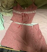 red gingham princess polly set Photo 0