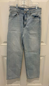 Light Blue Women’s Boyfriend Jeans - Casual Straight Fit Photo 0