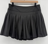 Gold Hinge Pleated Tennis Skirt Skort Black Women XL Preppy Pickleball Active Photo 0