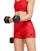 Under Armour Project Rock HeatGear compression shorts palm leaf Brahma Bull logo Photo 0