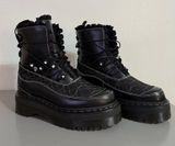 NEW Dr. Martens Jadon Frill Smooth Leather Platform Boots Embroidered Bead Photo 0
