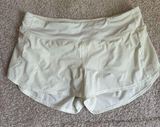 Lululemon Women’s Speed Up Short Light Green Size 14 Athletic Gym Yoga Run Photo 0