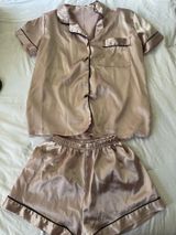 silk pj set Tan Size XS Photo 0