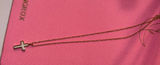 Kendra Scott Necklace Cross Gold Pendant Opal Photo 0