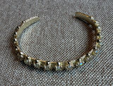 Kendra Scott Keziah Golden Obsidian Vintage Gold Cuff Bracelet Photo 0