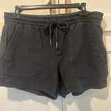 Athleta Farallon Short Black Cotton blend Athleisure Shorts Womens Size 12 Photo 0