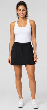 Patagonia Fleetwith Skort Size Extra Small XS Black Hiking Athletic Wrap Skirt Photo 0