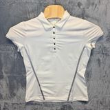 1958 | Nike Golf Dri-FIT Performance Athletic Polo Shirt White Womens M Sporty Photo 0