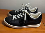 Sam Edelman Marquette Women’s Lace Up Fashion Sneaker Leather Black White 8/38 Photo 0