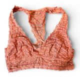 VICTORIA’S SECRET burnt orange / coral lace racerback bralette, size M Photo 0