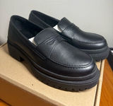 NIB Portland Leather Footwear Patina Zoe‎ Chunky Loafer Black Lug Dark Academia Photo 0