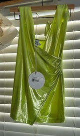 Princess Polly Energised Neon Green Halter Mini Dress Size 4 rave party festival Photo 0