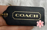 2" COACH Fob Bag Charm Hang tag Hangtag Photo 0