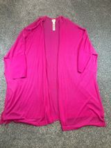 Chico's Bright Fuchsia Open-Front Women's Cardigan Photo 0
