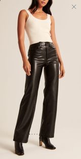Abercrombie Curve Love Leather Pants Photo 0