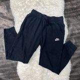 Nike Women'S Black Drawstring Elastic Waist Jogger Sweat Pants Basic Casual Photo 0