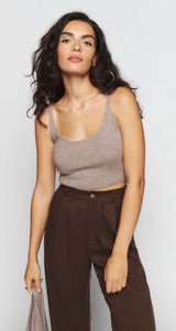 Reformation Women's Varenne Cashmere Scoop Neck Tank Top Size XS Photo 0