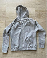 Victorias Secret Sport Hoodie Women Large‎ Gray Athletic Drawstring Thumb Hole Photo 0