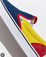 Vans Multicolor Slip-On Sneakers Size 8.5 Womens Photo 0