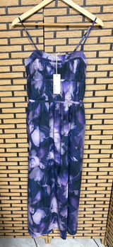 RicherPoorer Purple Tie Midi‎ Dress Size XS Photo 0