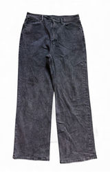 Womens Juniors Arizona Jeans Black Rinse Highest Rise Wide Leg Skater Jeans - Sz Photo 0