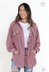 mauve purple fleece jacket Photo 0