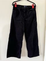 Gap Womens Black Corduroy High Rise Wide Leg Pants 12 31 Capsule Minimalist Photo 0