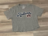 Auburn University War Eagle Tigers gray grey crop top t shirt short sleeves Photo 0