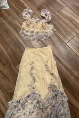 Maxi skirt and top set Yellow Photo 0