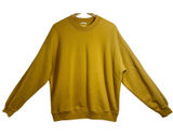 Abercrombie & Fitch Soft AF Fleece Yellow Oversized Crew Neck Sweatshirt Size M Photo 0