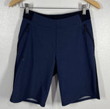 Salomon Athletic Shorts Hiking Running Zip‎ Pockets Blue Black Size 4 Outdoors Photo 0