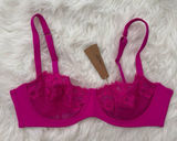 Skims Femme Lace Balconette Bra Fuchsia Size 40B Photo 0