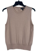 J. Crew 100% Merino Wool Sleeveless Sweater Shell Top Blush Minimalist Preppy M Photo 0