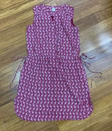 GAP Womens XS Dress Burgundy Paisley‎ Print Sleeveless Summer V-Neck Casual Mini Photo 0