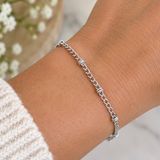 Silver Tone Adjustable Chain Bracelet with Lobster Clasp Minimalist Jewelry Photo 0