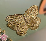 New deadstock vintage butterfly brooch lapel pin • grandma brooch • hippie Photo 0