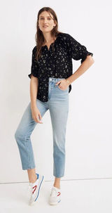 Madewell Classic Straight Jeans in Meadowland Wash 31 Photo 0
