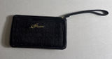 GUESS Bowie Embossed Logo Black Wristlet Wallet Credit Card Clutch Y2K Photo 0